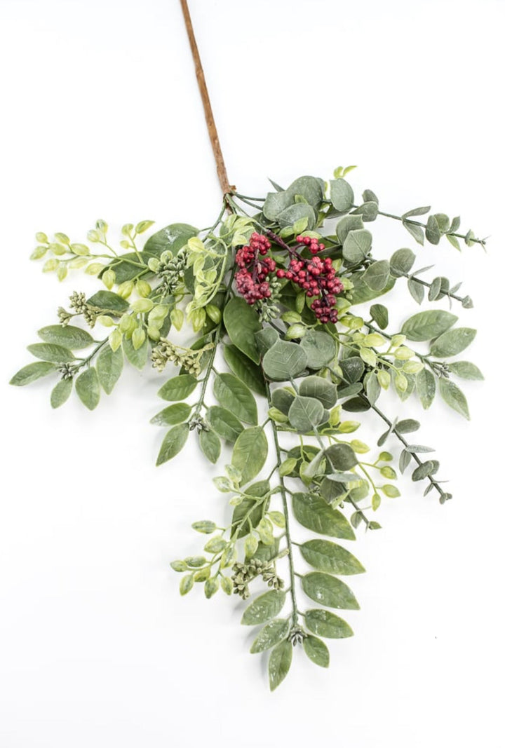 Eucalyptus and red berry spray - Greenery MarketXVP7404