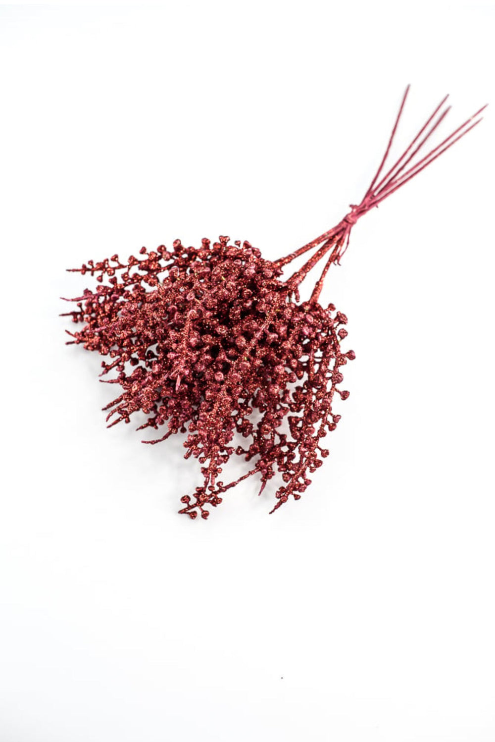 Eucalyptus berries bundle - red glitter - Greenery Market84782 - RD