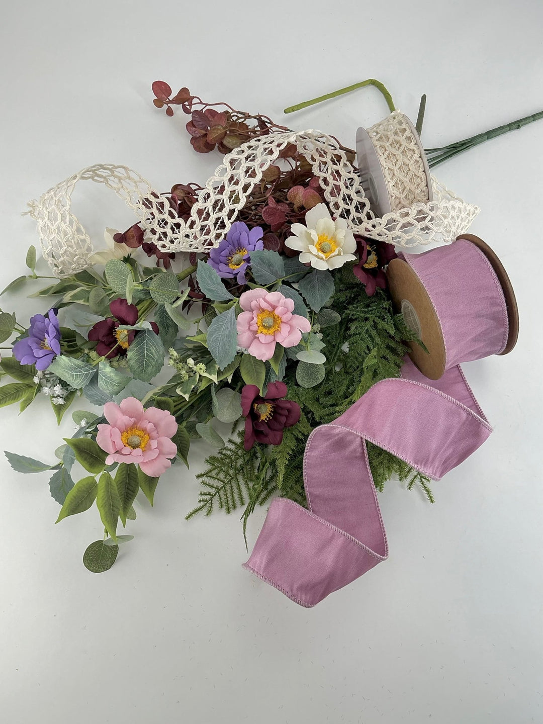 Everyday Lantern Swag Kit - choose option - Greenery MarketPINKandCreamribbon