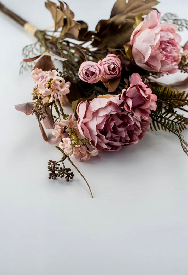 Fall Pink peony and filler bundle - pink - Greenery MarketArtificial Flora26395