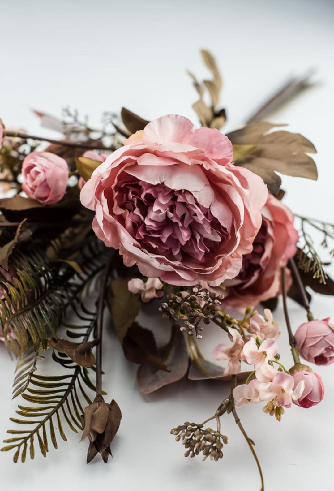Fall Pink peony and filler bundle - pink - Greenery MarketArtificial Flora26395