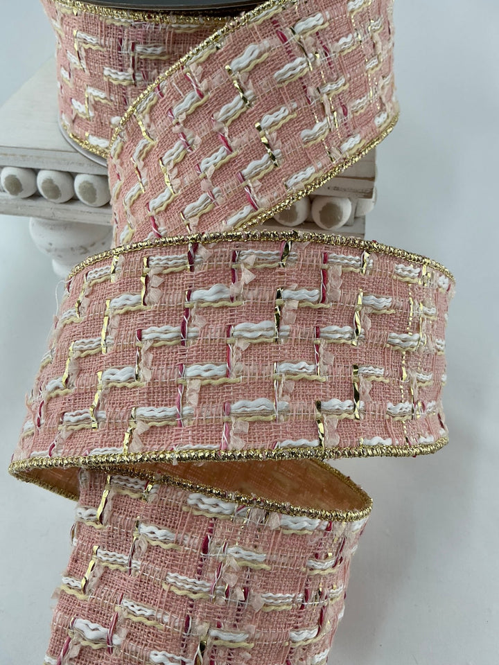 Farrisilk, Candy Couture tweed wired ribbon 2.5” - Greenery MarketRibbons & TrimRC094 - 14
