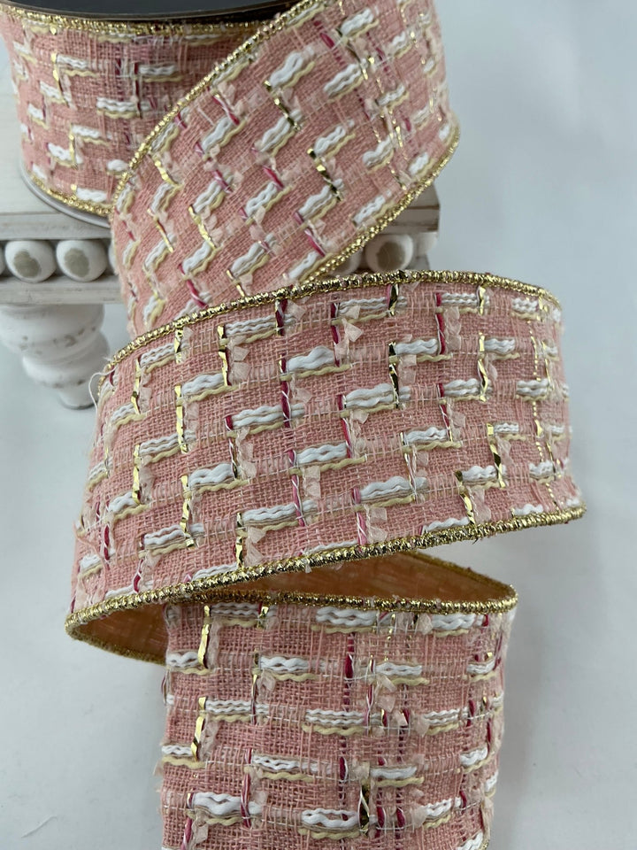Farrisilk, Candy Couture tweed wired ribbon 2.5” - Greenery MarketRibbons & TrimRC094 - 14