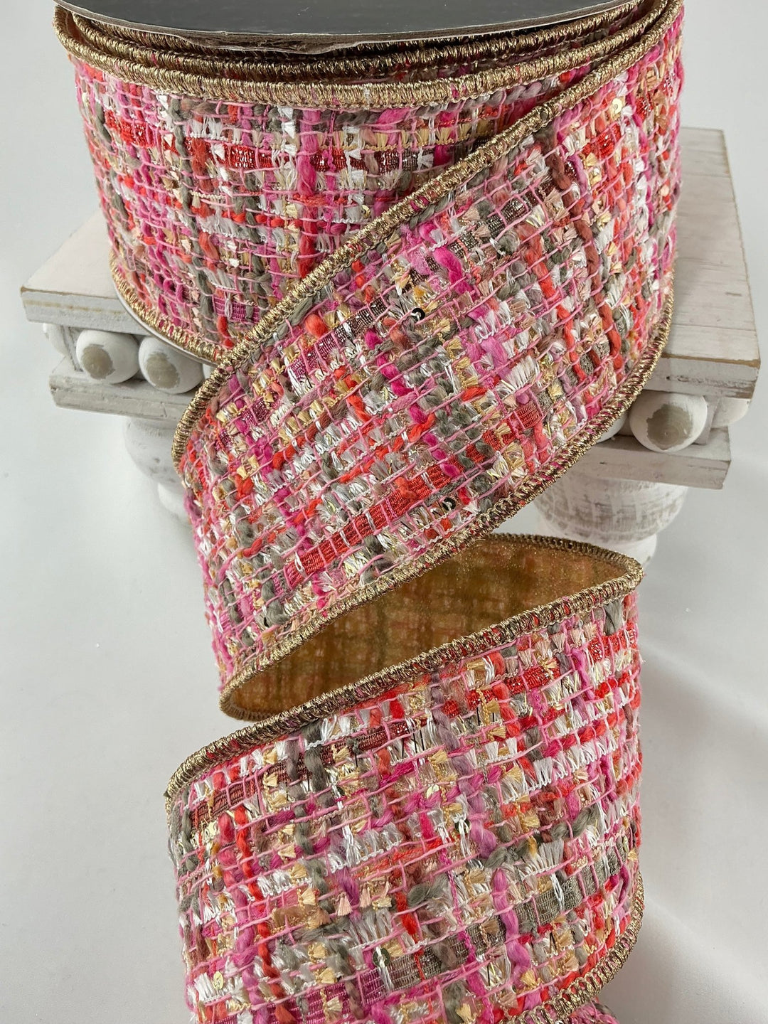 Farrisilk, haute tweed wired ribbon 2.5” - Greenery MarketRibbons & TrimRC040 - 32
