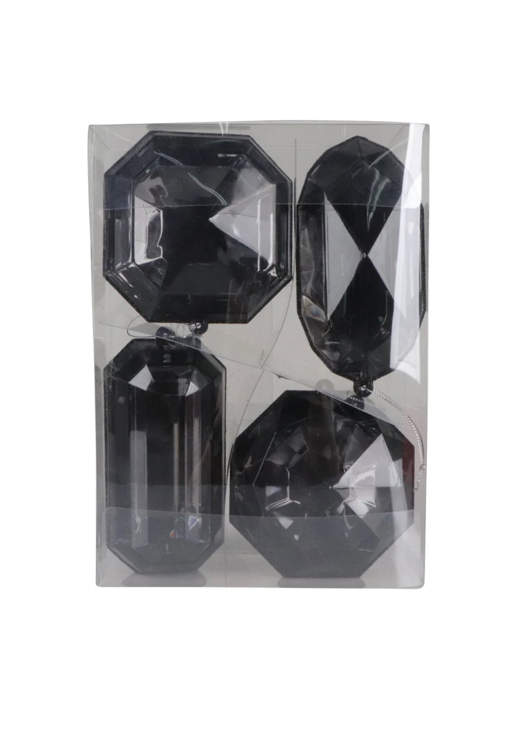 Farrisilk jewels ornaments - 4 assorted - black - Greenery MarketCX958 - 92