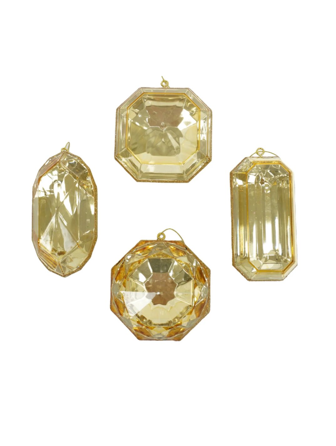 Farrisilk jewels ornaments - 4 assorted - gold - Greenery MarketCX958 - 50