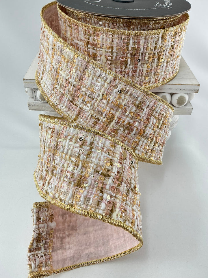 Farrisilk, sweetheart tweed wired ribbon 2.5” - Greenery MarketRibbons & TrimRC153 - 14