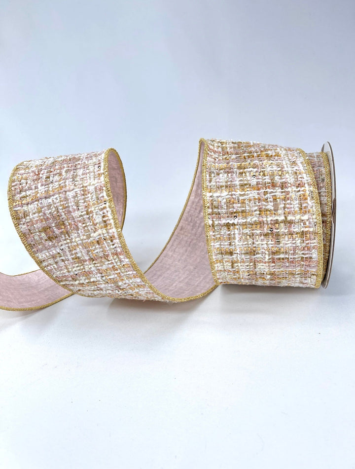 Farrisilk, sweetheart tweed wired ribbon 4” - Greenery MarketRibbons & TrimRC154 - 14