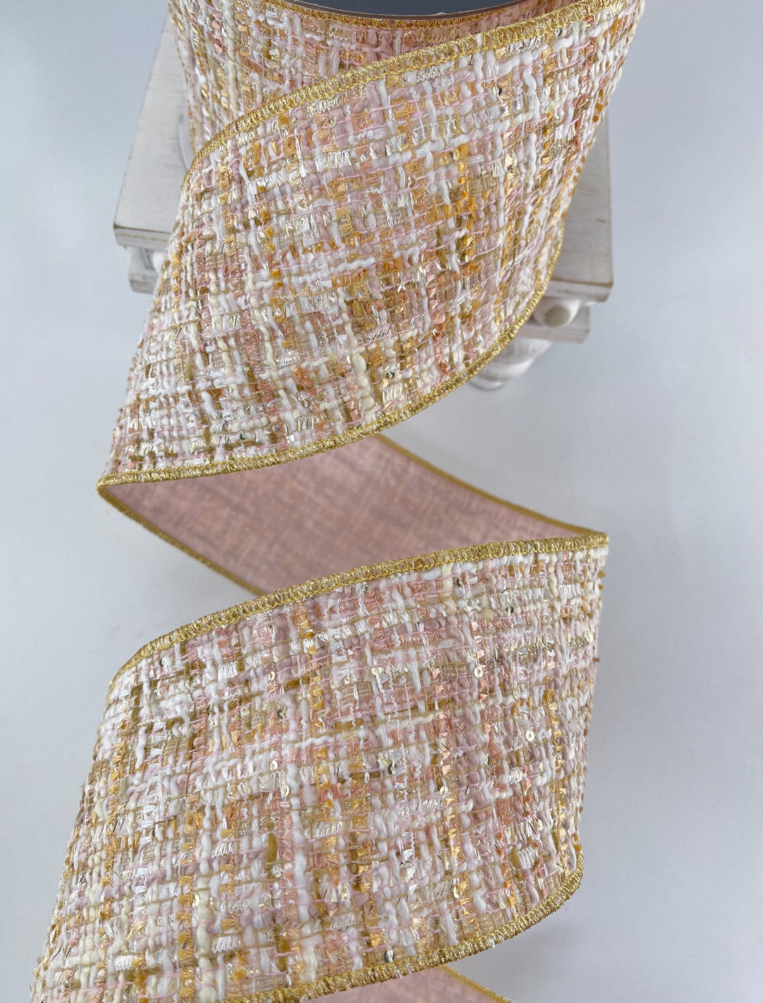 Farrisilk, sweetheart tweed wired ribbon 4” - Greenery MarketRibbons & TrimRC154 - 14