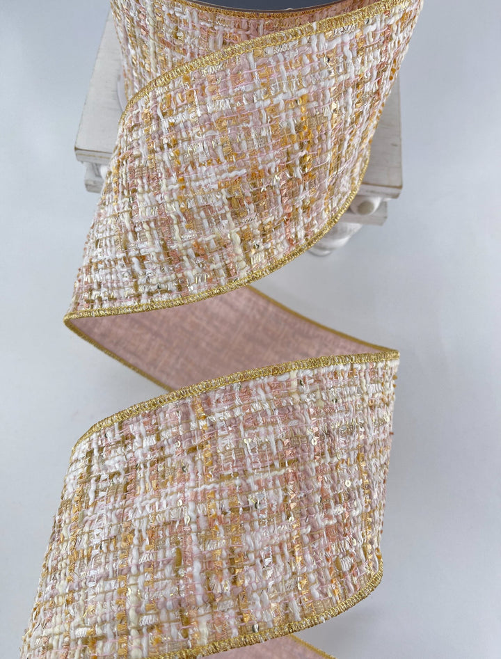 Farrisilk, sweetheart tweed wired ribbon 4” - Greenery MarketRibbons & TrimRC154 - 14