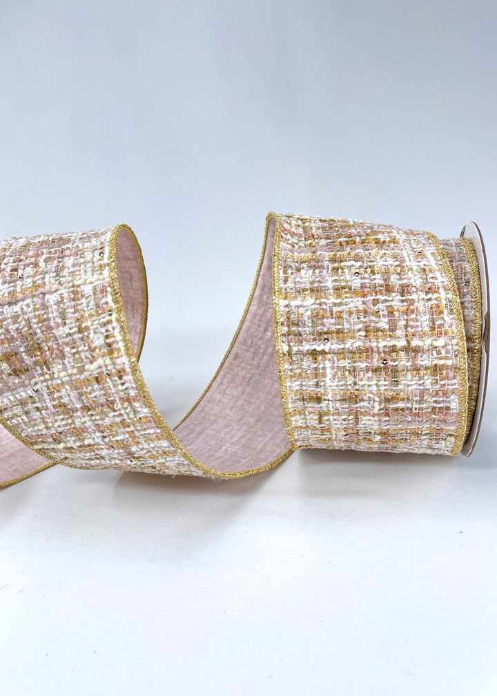 Farrisilk, sweetheart tweed wired ribbon 4” - Greenery MarketRibbons & TrimRC154 - 14