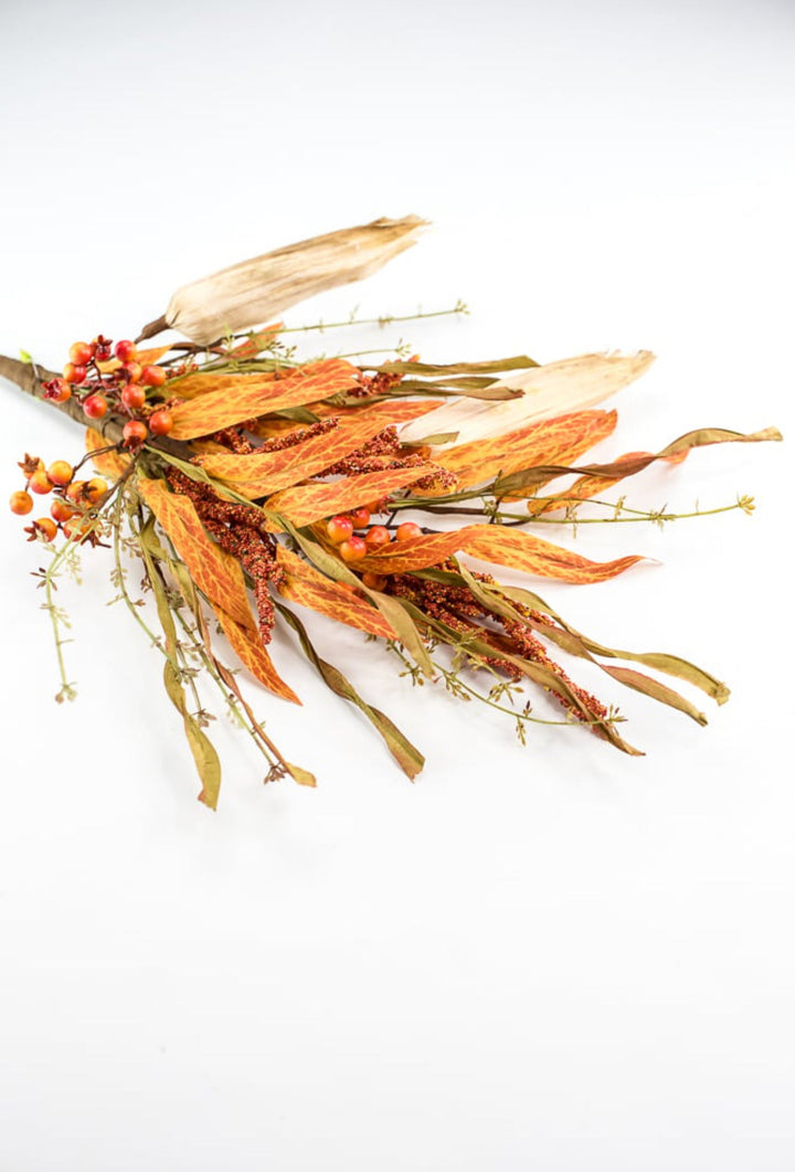 Faux corn and heather spray - Greenery Marketgreenery569810R