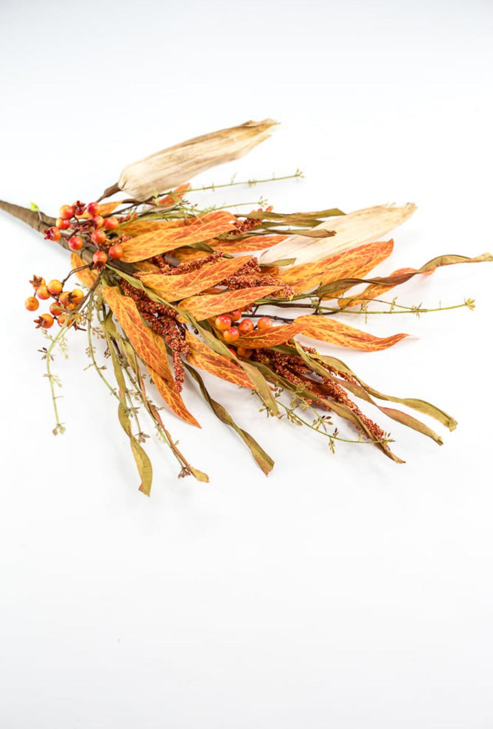 Faux corn and heather spray - Greenery Marketgreenery569810R
