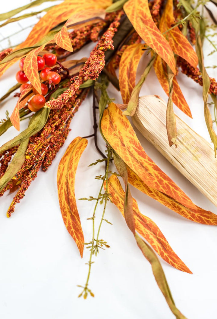 Faux corn and heather spray - Greenery Marketgreenery569810R
