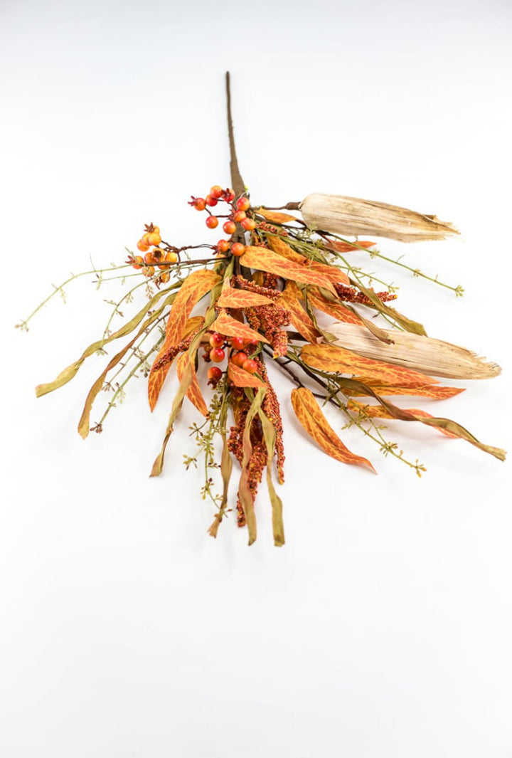 Faux corn and heather spray - Greenery Marketgreenery569810R