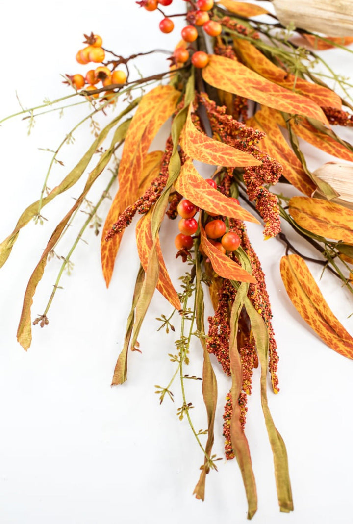 Faux corn and heather spray - Greenery Marketgreenery569810R
