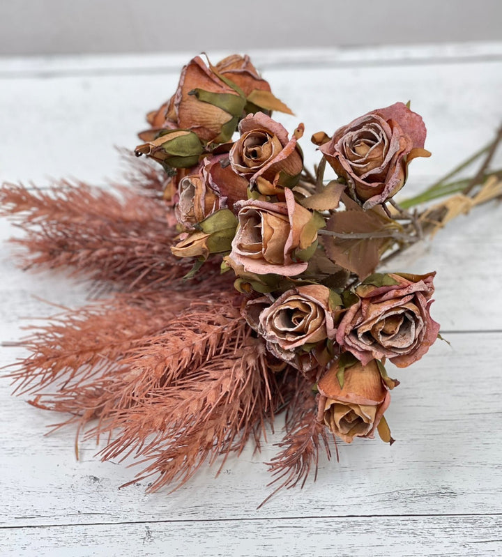 Faux dried wheat bundle - soft wine - Greenery MarketArtificial Flora26449
