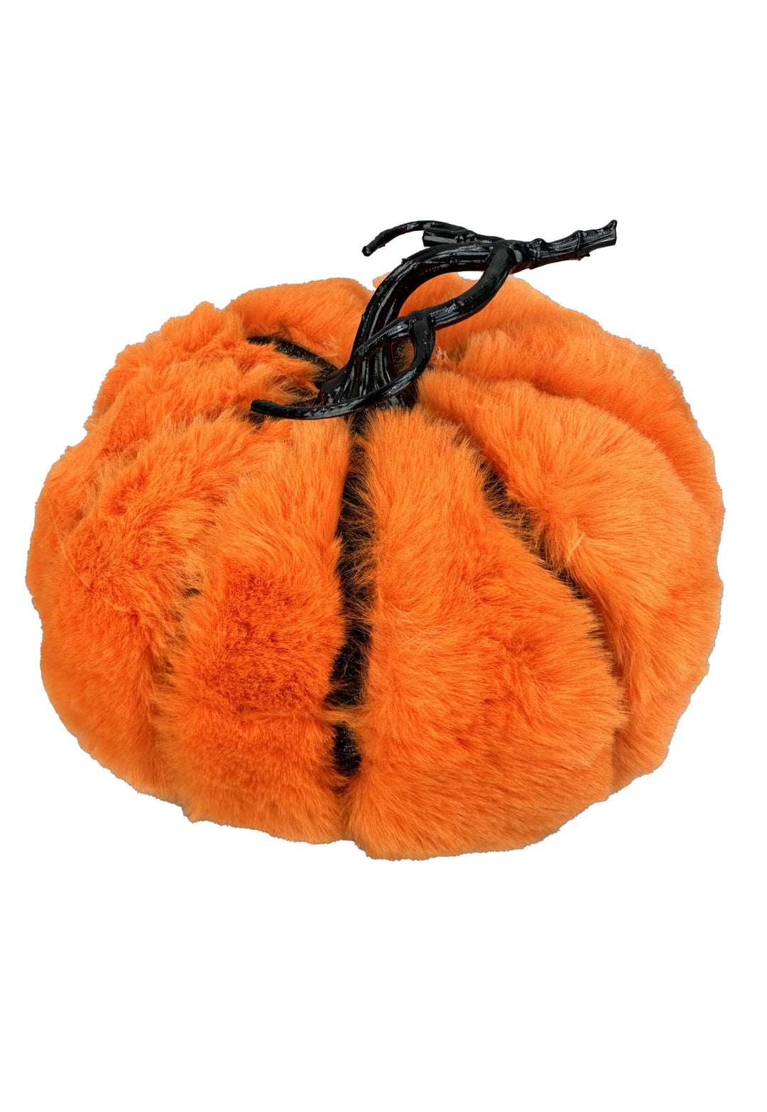 Faux fur glam pumpkin - orange - 10” - Greenery MarketSeasonal & Holiday Decorations57119OR