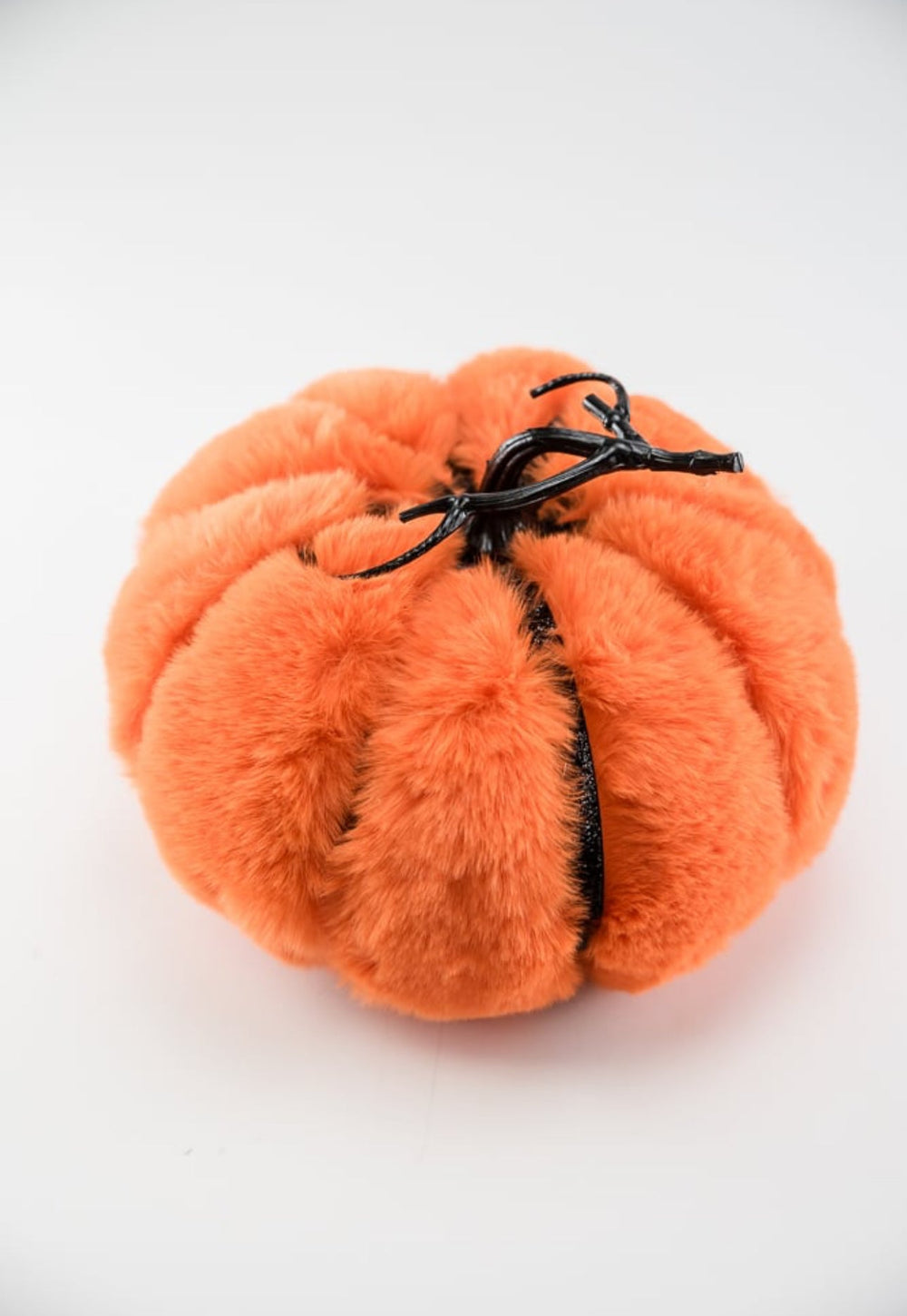 Faux fur glam pumpkin - orange - 10” - Greenery MarketSeasonal & Holiday Decorations57119OR