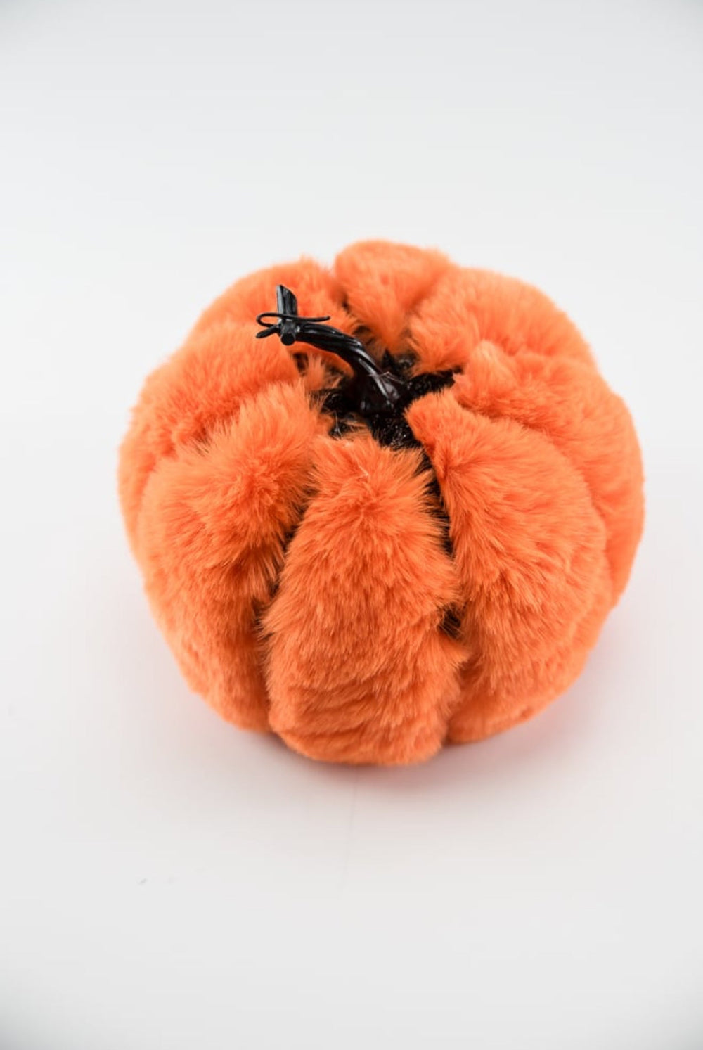 Faux fur glam pumpkin - orange - 7” - Greenery MarketSeasonal & Holiday Decorations57120OR
