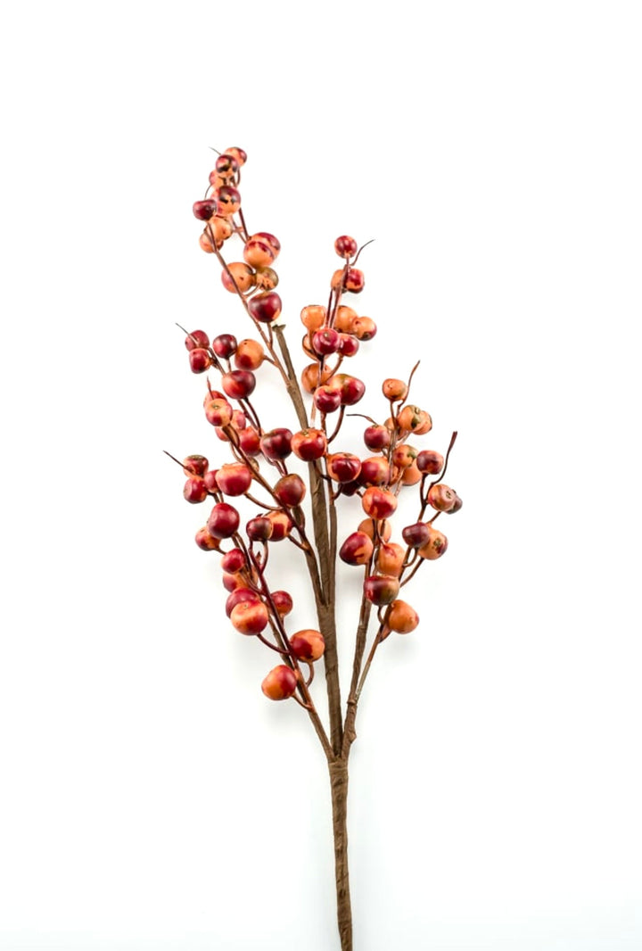 Flame hawthorn berry spray - Greenery MarketB1435 - FL