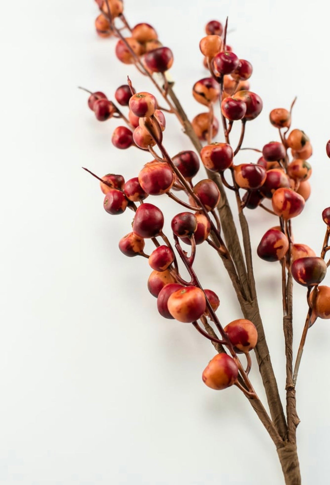 Flame hawthorn berry spray - Greenery MarketB1435 - FL