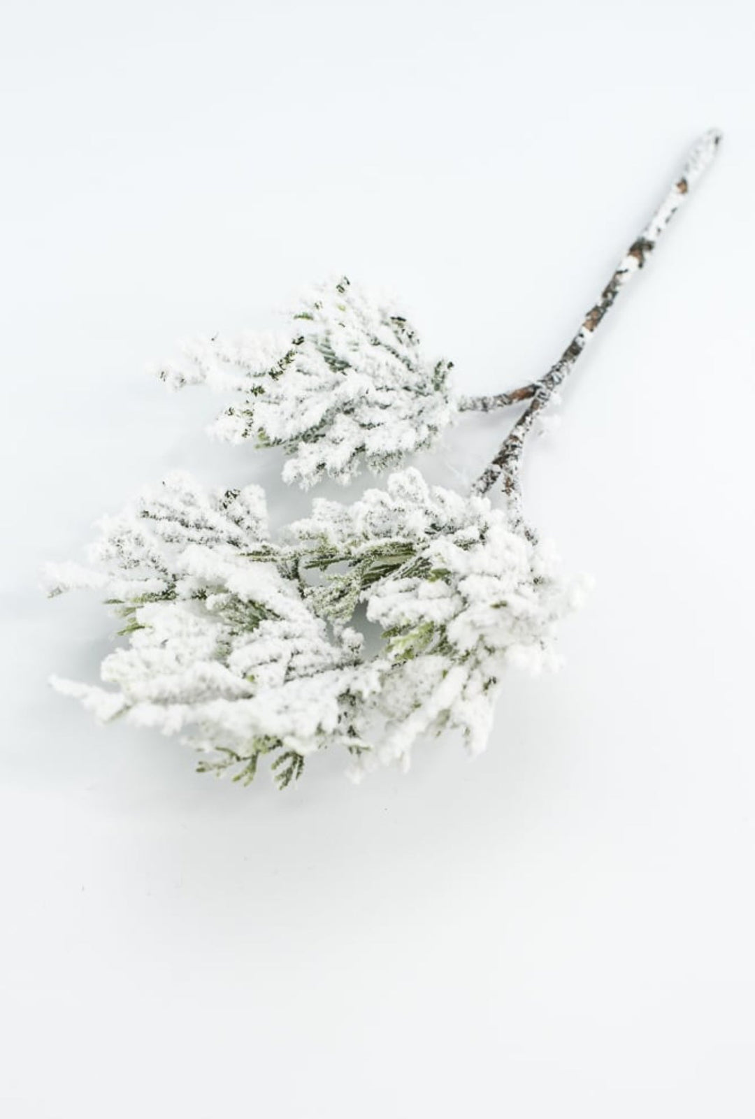Flocked Cedar pick - Greenery Marketgreenery27285