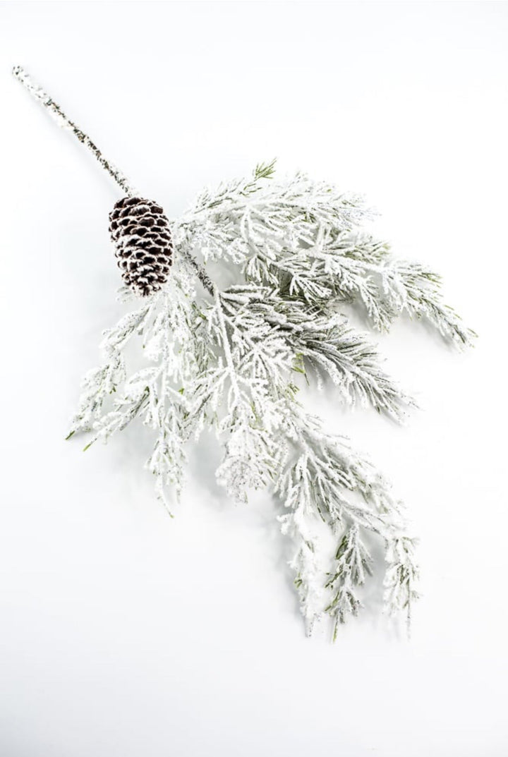 Frosted mixed pine pick - Greenery Marketgreenery27983
