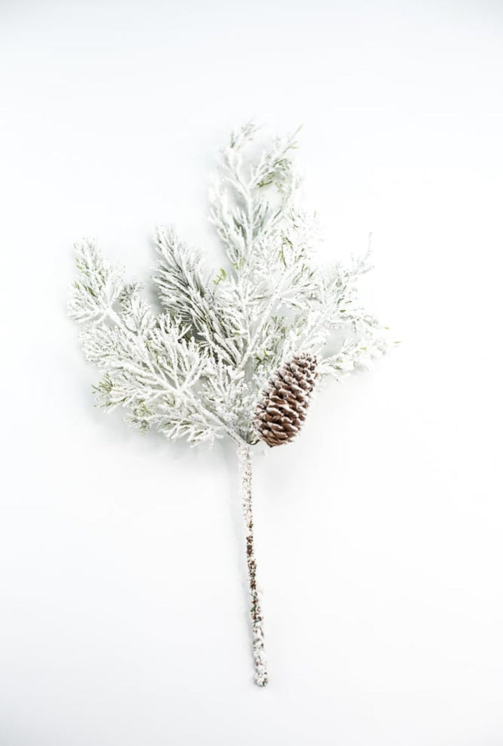 Frosted mixed pine pick - Greenery Marketgreenery27983