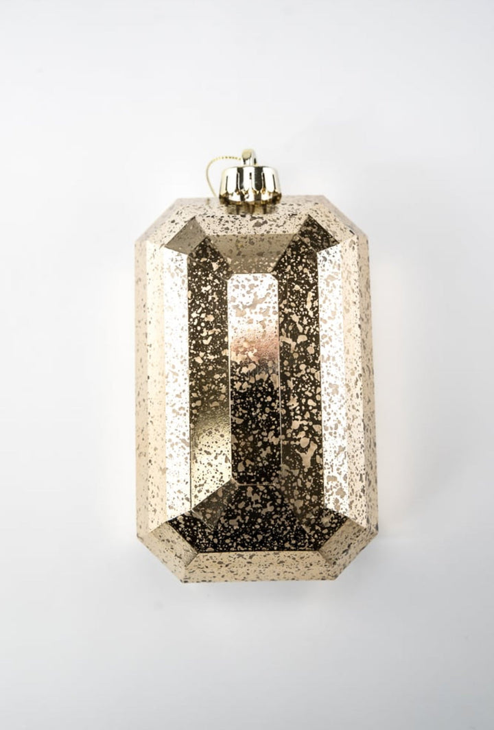 Gems ornament - antique mercury look - champagne - Greenery MarketXJ5515GE