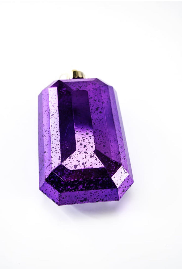Gems ornament - antique mercury look - purple - Greenery MarketXJ551523