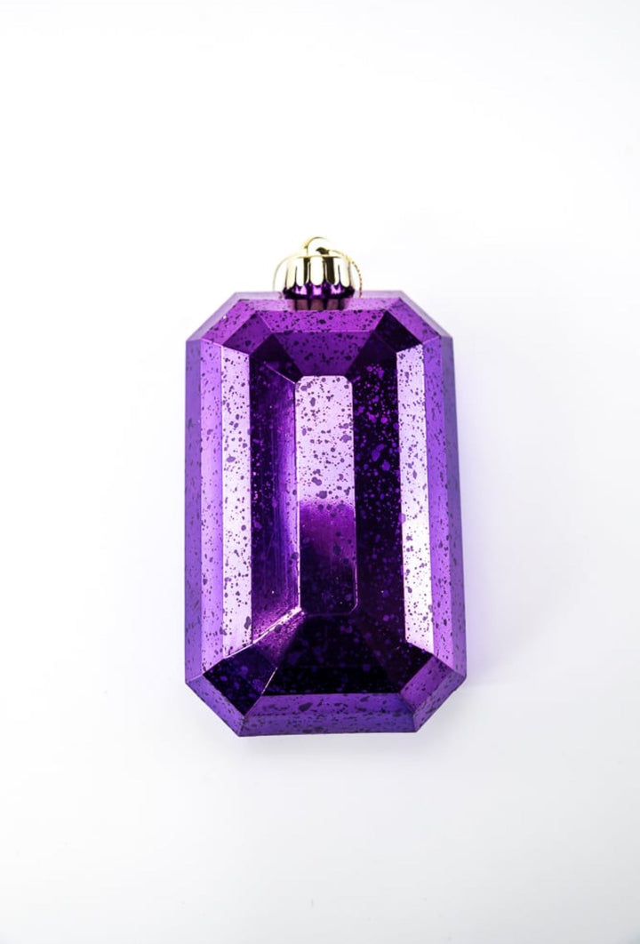 Gems ornament - antique mercury look - purple - Greenery MarketXJ551523