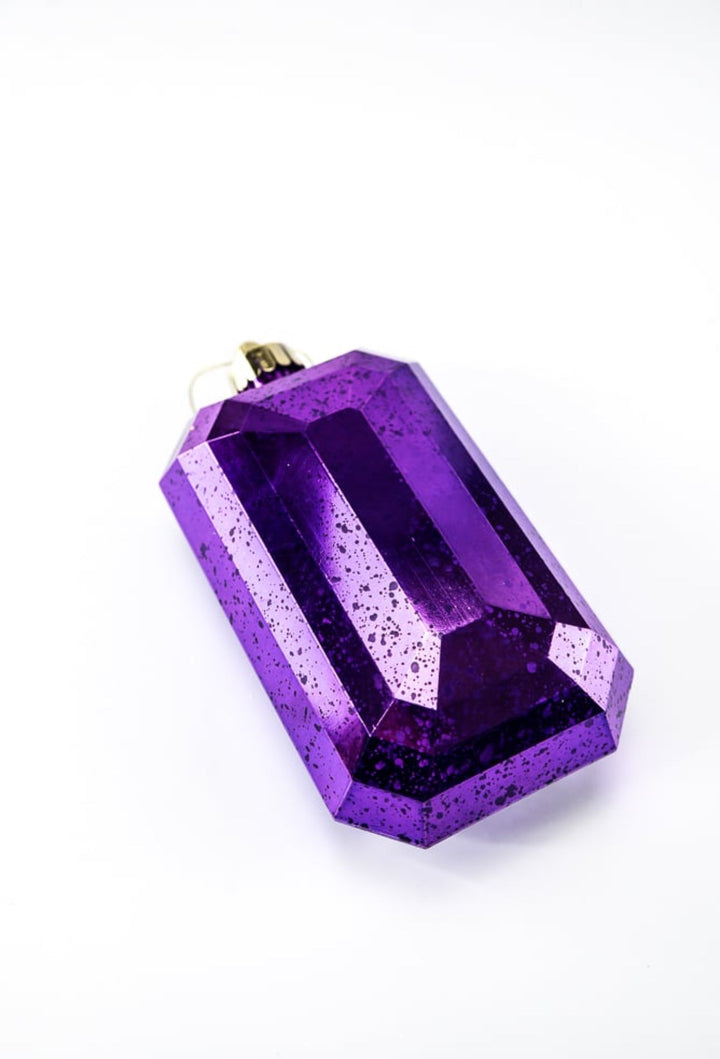 Gems ornament - antique mercury look - purple - Greenery MarketXJ551523