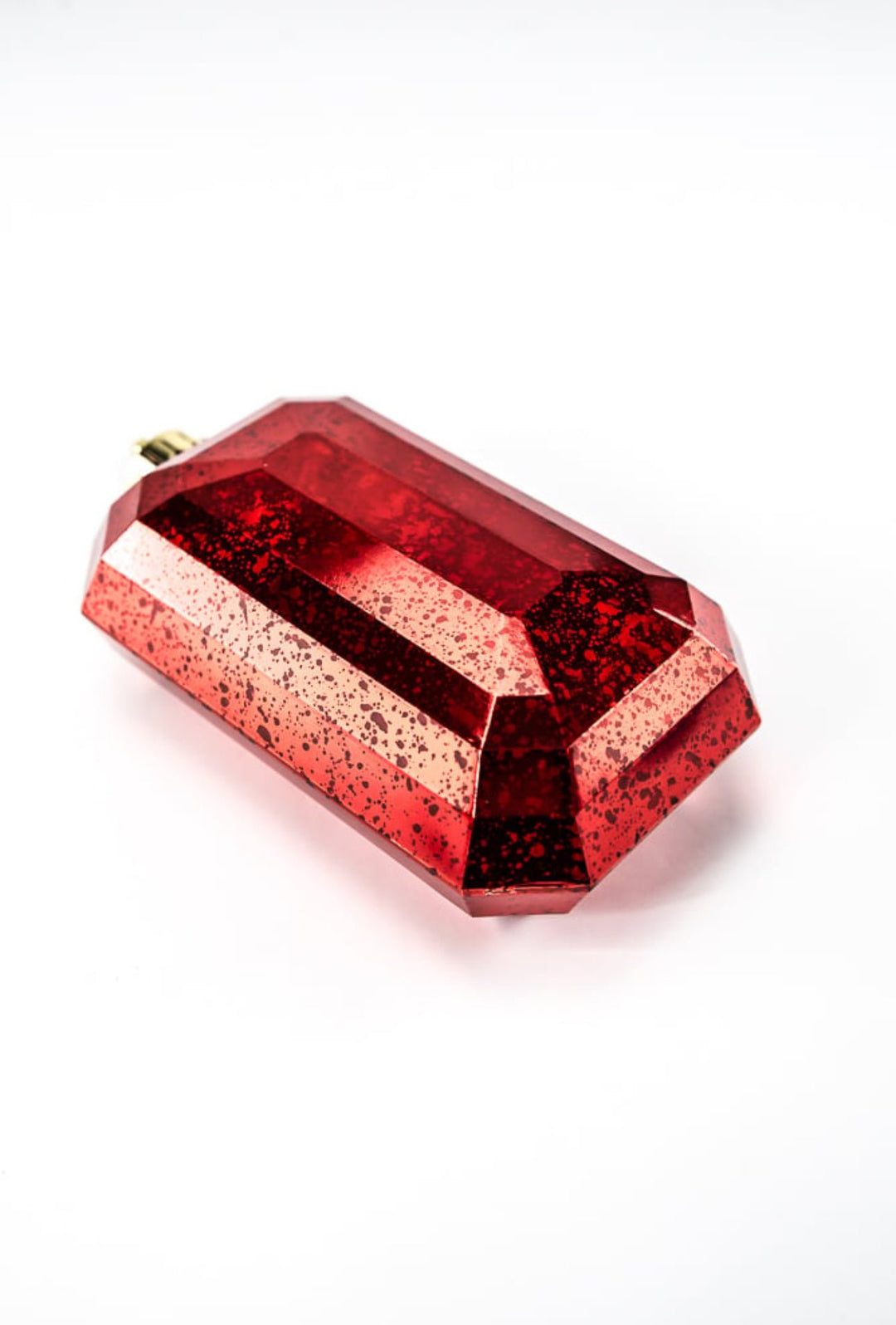 Gems ornament - antique mercury look - red - Greenery MarketXJ551524