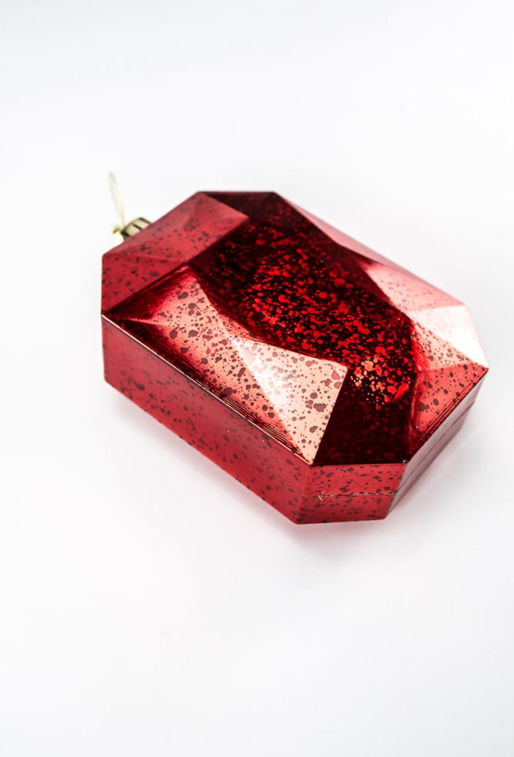 Gems ornament - antique mercury look - red - Greenery MarketXJ551824