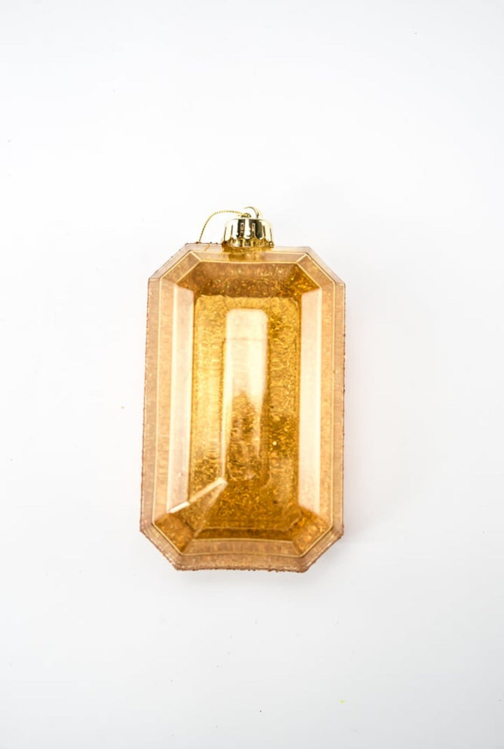 Gems ornament - laser glitter - gold - Greenery MarketXJ552708