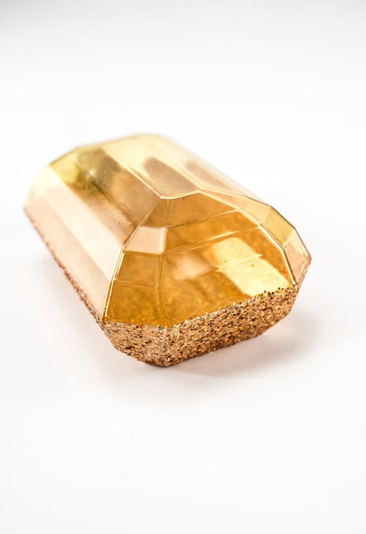 Gems ornament - laser glitter - gold - Greenery MarketXJ552708