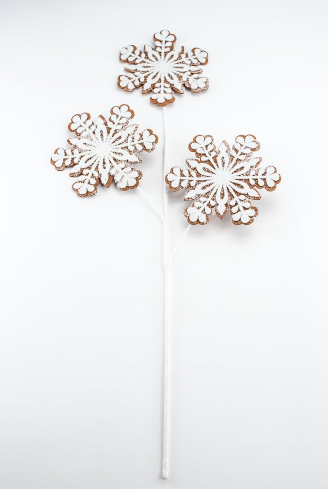 Gingerbread snowflake spray - Greenery MarketGF2342GINGWT