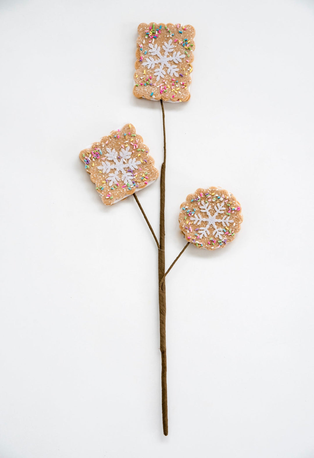 Gingerbread spray with sprinkles - Greenery MarketPicks63688 - BEIGE