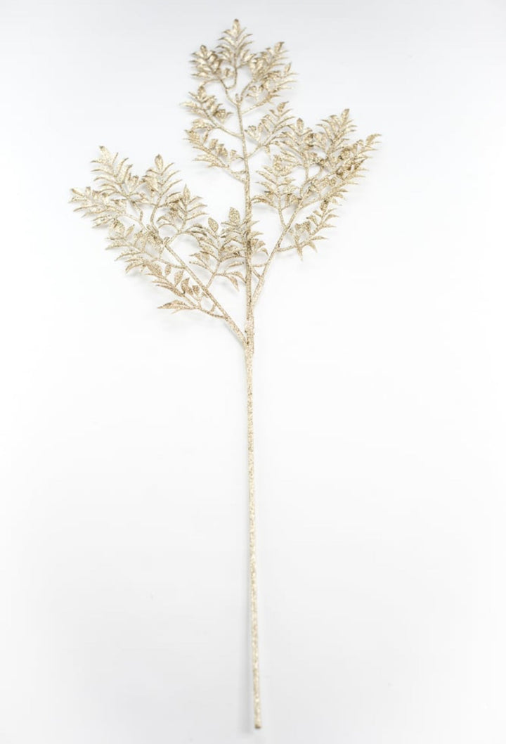 Glittered mini leaf spray - gold - Greenery MarketgreeneryXG831 - GO