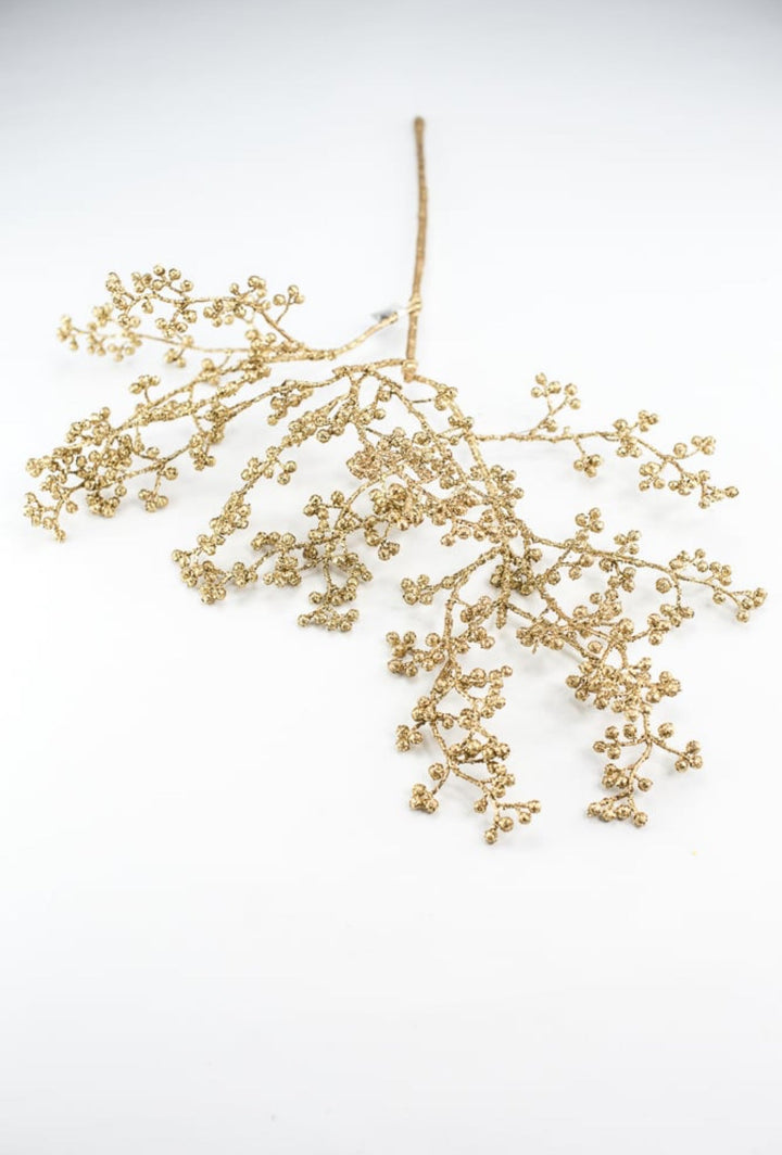 Gold glittered Seed spray - Greenery MarketXg447 - go