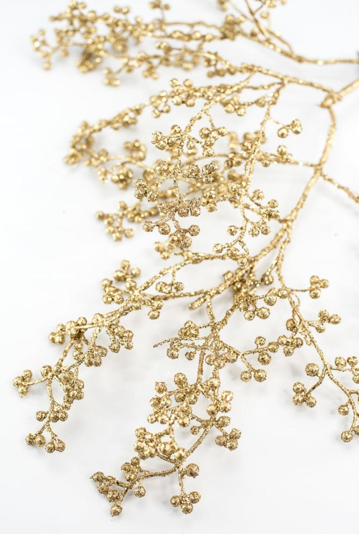 Gold glittered Seed spray - Greenery MarketXg447 - go