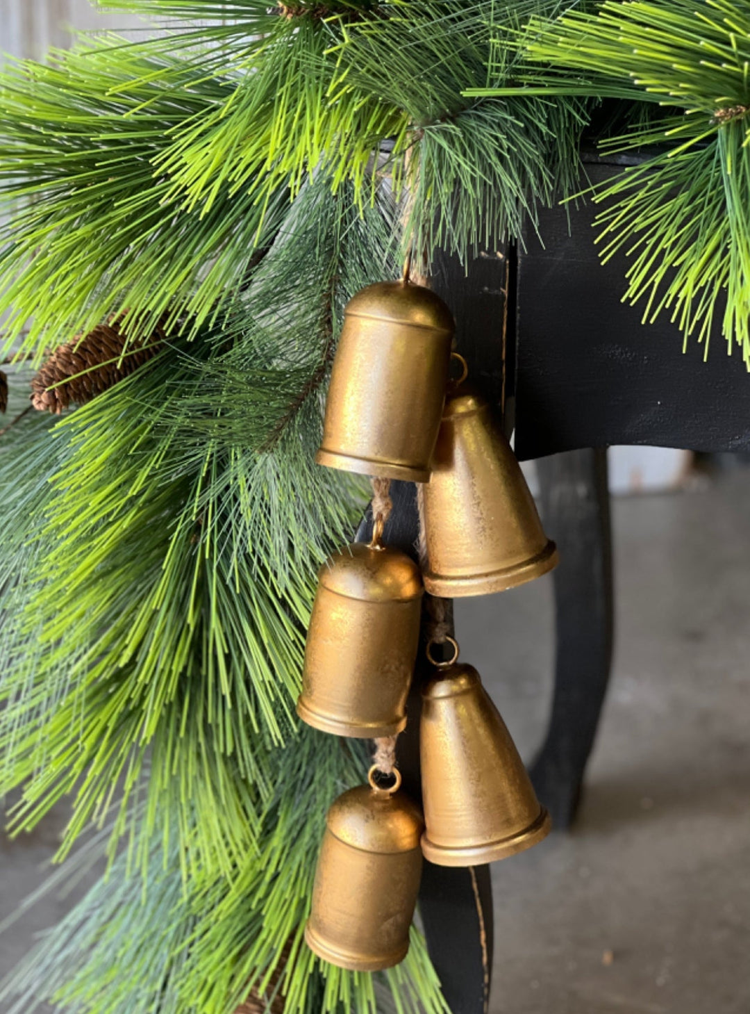 Gold Hanging Bells 25” - Greenery MarketSeasonal & Holiday DecorationsXMJ7860