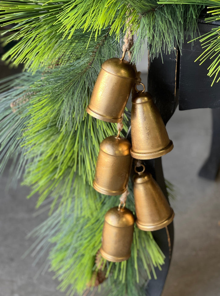 Gold Hanging Bells 25” - Greenery MarketSeasonal & Holiday DecorationsXMJ7860