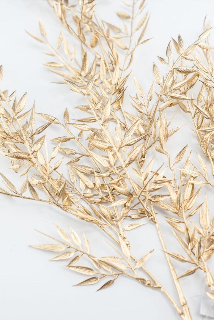 Gold mini leaf branch - Greenery Marketartificial greeneryXG1069 - GO