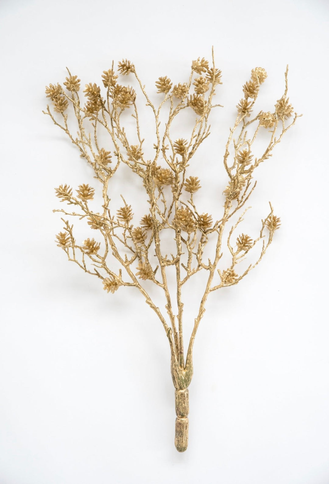 Gold mini pinecones bush - Greenery Market20162 - GD