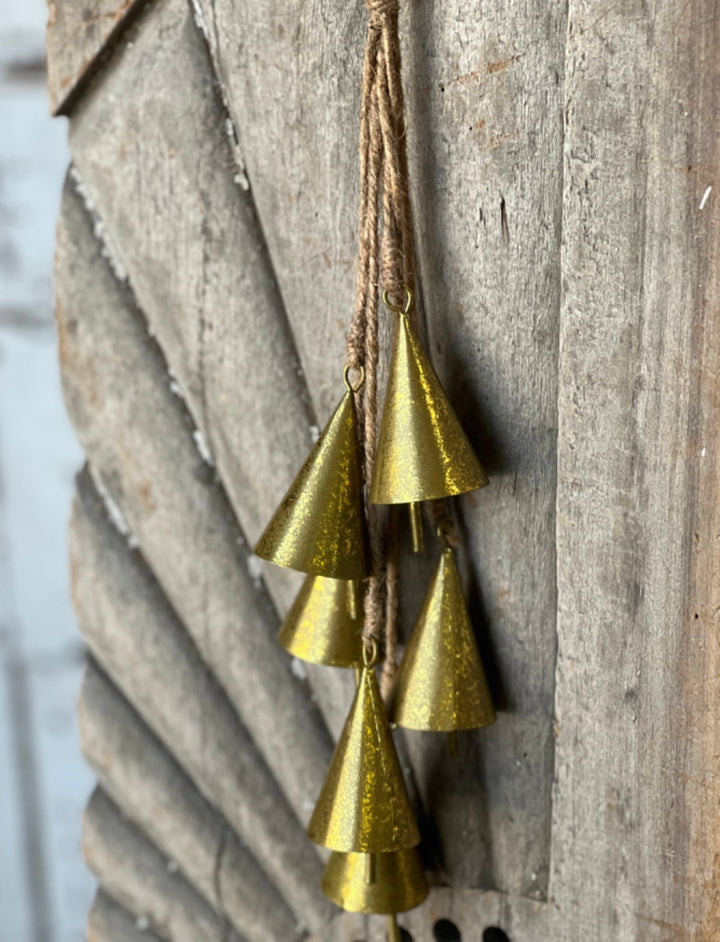 Golden Hanging Bells - Greenery MarketSeasonal & Holiday DecorationsXGJ4613