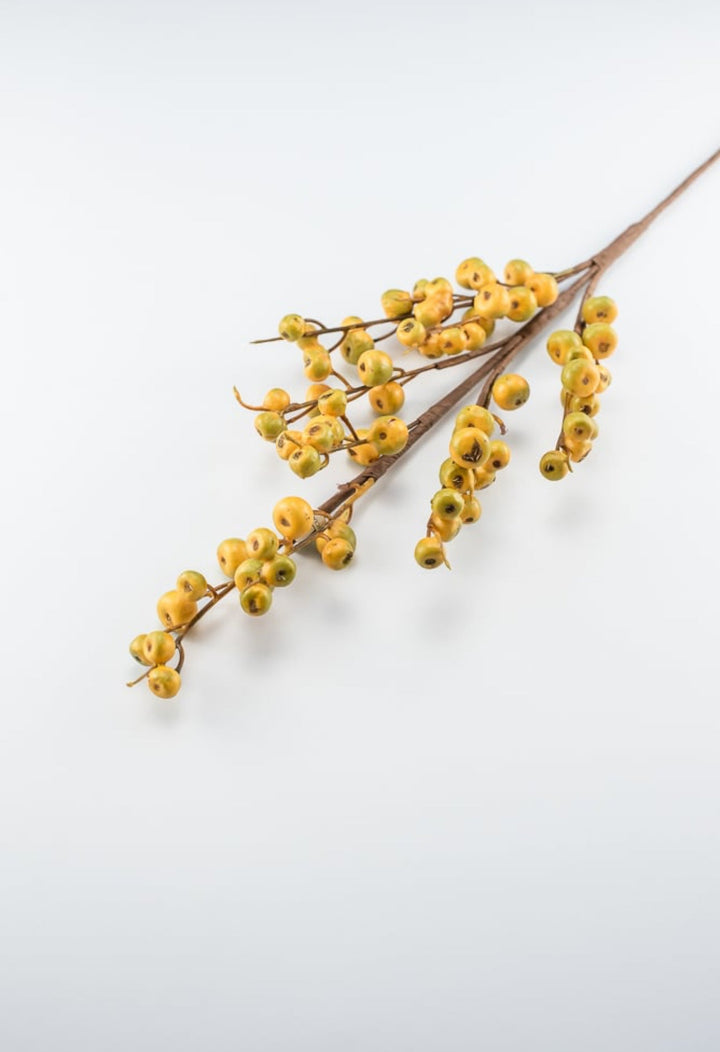 Golden hawthorn berry spray - Greenery MarketB1435 - GO