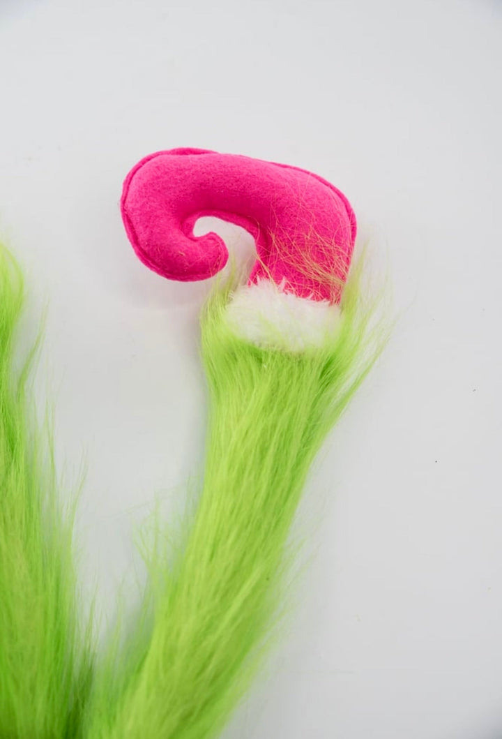 Green fluffy legs with pink shoes spray - Greenery MarketPicksGM2120PKGN