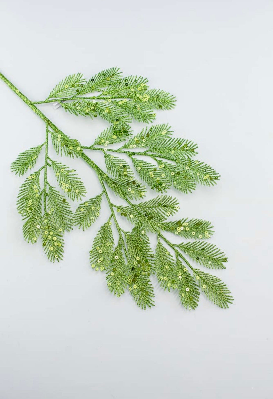 Green glittered pine spray - Greenery Market60884